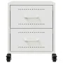 Mesita de noche acero blanco 36x39x43,5 cm de , Mesitas de noche - Ref: Foro24-846636, Precio: 73,74 €, Descuento: %