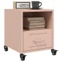 Pink steel bedside table 36x39x43.5 cm by , Nightstands - Ref: Foro24-846706, Price: 45,83 €, Discount: %