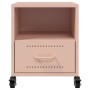 Mesita de noche acero rosa 36x39x43,5 cm de , Mesitas de noche - Ref: Foro24-846706, Precio: 46,04 €, Descuento: %