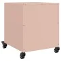 Pink steel bedside table 36x39x43.5 cm by , Nightstands - Ref: Foro24-846706, Price: 45,83 €, Discount: %