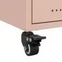 Pink steel bedside table 36x39x43.5 cm by , Nightstands - Ref: Foro24-846706, Price: 45,83 €, Discount: %