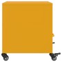 Mesita de noche acero amarillo mostaza 36x39x43,5 cm de , Mesitas de noche - Ref: Foro24-846710, Precio: 62,51 €, Descuento: %