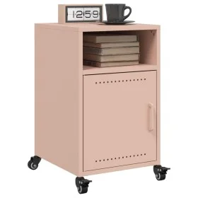 Mesitas de noche 2 unidades acero rosa 36x39x59 cm de , Mesitas de noche - Ref: Foro24-846719, Precio: 82,67 €, Descuento: %