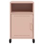 Mesitas de noche 2 unidades acero rosa 36x39x59 cm de , Mesitas de noche - Ref: Foro24-846719, Precio: 83,47 €, Descuento: %