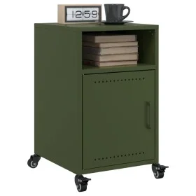 Mesitas de noche 2 unidades acero verde oliva 36x39x59 cm de , Mesitas de noche - Ref: Foro24-846725, Precio: 82,67 €, Descue...