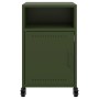 Mesitas de noche 2 unidades acero verde oliva 36x39x59 cm de , Mesitas de noche - Ref: Foro24-846725, Precio: 83,47 €, Descue...