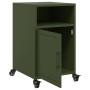 Mesitas de noche 2 unidades acero verde oliva 36x39x59 cm de , Mesitas de noche - Ref: Foro24-846725, Precio: 83,47 €, Descue...