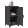 Aparador de acero laminado en frío negro 36x39x72 cm de , Aparadores - Ref: Foro24-846674, Precio: 72,82 €, Descuento: %