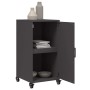 Aparador de acero laminado en frío negro 36x39x72 cm de , Aparadores - Ref: Foro24-846674, Precio: 75,71 €, Descuento: %