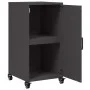 Aparador de acero laminado en frío negro 36x39x72 cm de , Aparadores - Ref: Foro24-846674, Precio: 72,82 €, Descuento: %