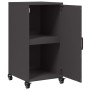 Aparador de acero laminado en frío negro 36x39x72 cm de , Aparadores - Ref: Foro24-846674, Precio: 75,71 €, Descuento: %