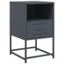 Bedside table in anthracite gray steel, 36x39x60.5 cm by , Nightstands - Ref: Foro24-846558, Price: 61,18 €, Discount: %