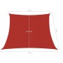Toldo de vela HDPE rojo 160 g/m² 3/4x3 m de vidaXL, Sombrillas - Ref: Foro24-311654, Precio: 33,55 €, Descuento: %