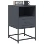 Bedside table in anthracite gray steel, 36x39x60.5 cm by , Nightstands - Ref: Foro24-846558, Price: 61,18 €, Discount: %