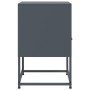 Mesita de noche acero gris antracita 36x39x60,5 cm de , Mesitas de noche - Ref: Foro24-846558, Precio: 61,98 €, Descuento: %