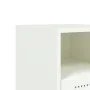 Mesita de noche de acero blanco 36x39x60,5 cm de , Mesitas de noche - Ref: Foro24-846564, Precio: 45,30 €, Descuento: %