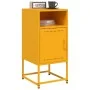 Mesita de noche acero amarillo mostaza 36x39x78 cm de , Mesitas de noche - Ref: Foro24-846572, Precio: 54,01 €, Descuento: %
