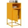 Mesita de noche acero amarillo mostaza 36x39x78 cm de , Mesitas de noche - Ref: Foro24-846572, Precio: 54,01 €, Descuento: %