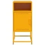 Mesita de noche acero amarillo mostaza 36x39x78 cm de , Mesitas de noche - Ref: Foro24-846572, Precio: 54,01 €, Descuento: %