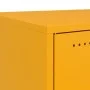Mesita de noche acero amarillo mostaza 36x39x78 cm de , Mesitas de noche - Ref: Foro24-846572, Precio: 54,01 €, Descuento: %