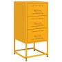 Mesitas de noche 2 uds acero amarillo mostaza 36x39x78 cm de , Mesitas de noche - Ref: Foro24-846585, Precio: 120,20 €, Descu...