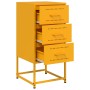 Mesitas de noche 2 uds acero amarillo mostaza 36x39x78 cm de , Mesitas de noche - Ref: Foro24-846585, Precio: 120,20 €, Descu...
