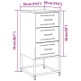 Mesitas de noche 2 uds acero amarillo mostaza 36x39x78 cm de , Mesitas de noche - Ref: Foro24-846585, Precio: 120,20 €, Descu...