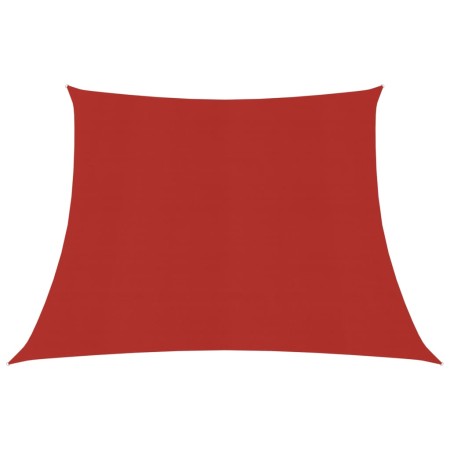 Toldo de vela HDPE rojo 160 g/m² 4/5x3 m de vidaXL, Sombrillas - Ref: Foro24-311655, Precio: 44,77 €, Descuento: %