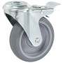Ruedas giratorias con agujero pasador 24 unidades 100 mm de , Manipulación de materiales - Ref: Foro24-277869, Precio: 125,42...