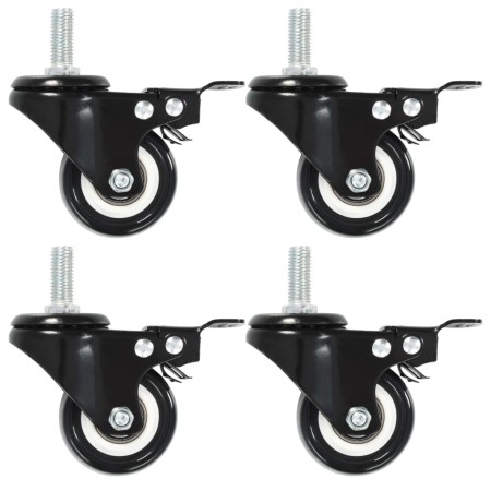 Ruedas giratorias con frenos 8 unidades 50 mm de , Manipulación de materiales - Ref: Foro24-277931, Precio: 37,79 €, Descuent...