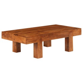 Mesa de centro madera maciza acacia acabado miel 100x50x30 cm en Mesas de centro | Comprar online en Foru.es