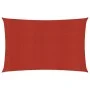 Toldo de vela rojo HDPE 160 g/m² 3,5x5 m de vidaXL, Sombrillas - Ref: Foro24-311627, Precio: 42,45 €, Descuento: %