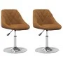 Drehbare Esszimmerstühle, 2 Stück, braunes Samtgewebe. von , Essstühle - Ref: Foro24-335281, Preis: 117,26 €, Rabatt: %