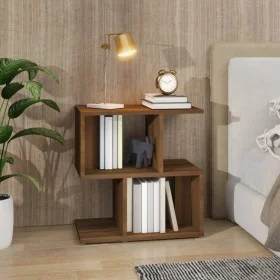 Mesita de noche madera contrachapada marrón roble 50x30x51,5cm de , Mesitas de noche - Ref: Foro24-815832, Precio: 35,01 €, D...