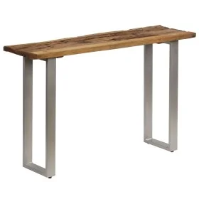 Mesa consola madera reciclada y acero 120x35x76 cm de , Mesas auxiliares - Ref: Foro24-246290, Precio: 150,19 €, Descuento: %
