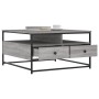 Mesa de centro madera de ingeniería gris Sonoma 80x80x45 cm de , Mesas de centro - Ref: Foro24-835292, Precio: 89,08 €, Descu...