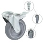 Ruedas giratorias con agujero pasador 4 unidades 100 mm de , Manipulación de materiales - Ref: Foro24-143432, Precio: 27,29 €...