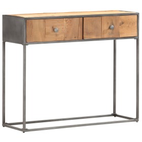 Mesa consola de madera maciza reciclada 90x30x75 cm de , Mesas auxiliares - Ref: Foro24-286531, Precio: 143,81 €, Descuento: %