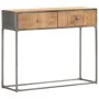 Mesa consola de madera maciza reciclada 90x30x75 cm de , Mesas auxiliares - Ref: Foro24-286531, Precio: 142,02 €, Descuento: %