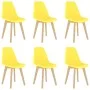 Sillas de comedor 6 unidades plástico amarillo de , Sillas de comedor - Ref: Foro24-289118, Precio: 194,88 €, Descuento: %