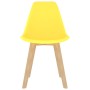 Sillas de comedor 6 unidades plástico amarillo de , Sillas de comedor - Ref: Foro24-289118, Precio: 182,35 €, Descuento: %