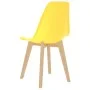 Sillas de comedor 6 unidades plástico amarillo de , Sillas de comedor - Ref: Foro24-289118, Precio: 194,88 €, Descuento: %