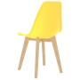 Sillas de comedor 6 unidades plástico amarillo de , Sillas de comedor - Ref: Foro24-289118, Precio: 182,35 €, Descuento: %