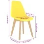 Sillas de comedor 6 unidades plástico amarillo de , Sillas de comedor - Ref: Foro24-289118, Precio: 194,88 €, Descuento: %