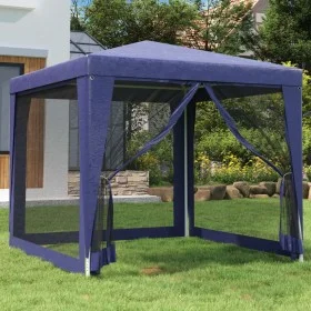 Carpa para fiestas con 4 paredes de malla HDPE azul 2,5x2,5 m de , Carpas y cenadores - Ref: Foro24-319222, Precio: 77,39 €, ...