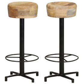 Taburetes de cocina 2 unidades madera maciza de mango 76 cm de , Taburetes de cocina - Ref: Foro24-321961, Precio: 158,04 €, ...