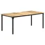 Rough mango wood dining table 180x90x76 cm by , Kitchen and dining tables - Ref: Foro24-321975, Price: 319,88 €, Discount: %