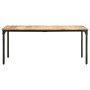 Mesa de comedor madera de mango rugosa 180x90x76 cm de , Mesas de cocina y de comedor - Ref: Foro24-321975, Precio: 338,47 €,...
