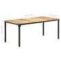 Rough mango wood dining table 180x90x76 cm by , Kitchen and dining tables - Ref: Foro24-321975, Price: 319,88 €, Discount: %
