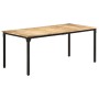 Mesa de comedor madera de mango rugosa 180x90x76 cm de , Mesas de cocina y de comedor - Ref: Foro24-321975, Precio: 338,47 €,...